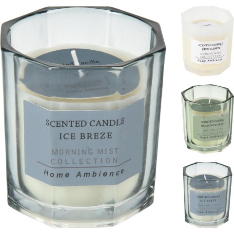 CANDELA IN VETRO 8CM 3ASS